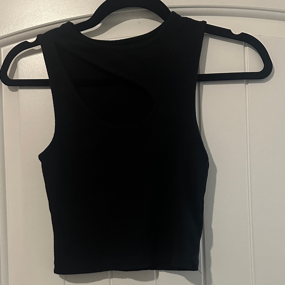 Black Sleeveless Women's Top